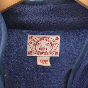 EVISU フリースジャケット カモメ ロゴ 42 ブルー