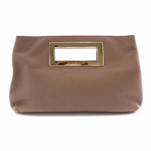 Berkley Clutch クラッチバッグ ハンドバッグ レザー ベージュ