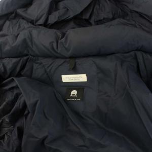 BEAUTY&YOUTH UNITED ARROWS 小松 KOMATSU ダウンジャケット ジップアップ フード S 紺 ネイビー