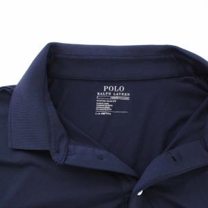 POLO RALPH LAUREN 近年モデル ポロシャツ 半袖 刺繍 ロゴ ワンポイント L 紺 ネイビー