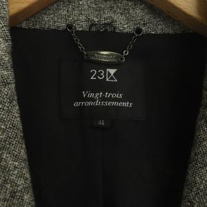 23区 16AW テーラードジャケット ツイード 総裏地 1B グレー