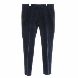 PURPLELabel コーデュロイパンツ スラックス ストレート センタープレス W36 ネイビー