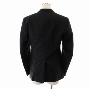 EMPORIO ARMANI スーツ セットアップ 上下 テーラードジャケット 総裏地 センターベント パンツ スラックス 46R S ブラック