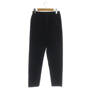 EVERYDAY I LIKE 18AW ウールパンツ テーパード イージー 裾ジップ 36 紺 ネイビー