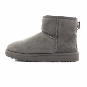 UGG australia CLASSIC MINI ムートンブーツ ショートブーツ 撥水 防汚性 US7 グレー