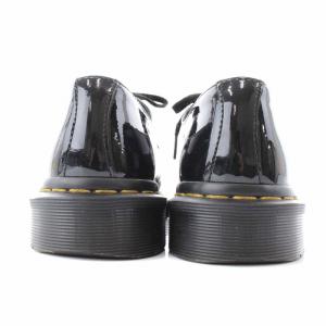 Dr.Martens ドレスシューズ オックスフォードシューズ 革靴 ローヒール 3ホール パテント US7 ブラック