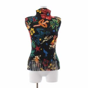 カットソー ハイネック 花柄  3 マルチカラー