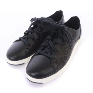 COLE HAAN 20SS グランドプロ テニス レーザー カット スニーカー カットワーク 6B 23cm ブラック