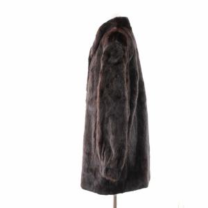 SAGA MINK 銀サガ コート 毛皮 ミンク 13 XL 茶色 ブラウン