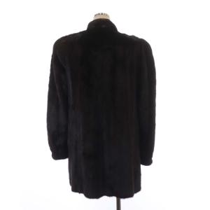 SAGA MINK エレガンスエルファー ELEGANCE L fur ファーコート 毛皮コート 銀サガ ミンク F 茶 ブラウン