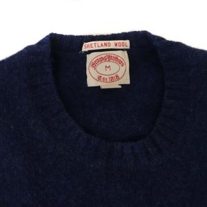 Brooks Brothers SHETLAND WOOL ノルディック柄 ニット セーター 長袖 ウール M ブルー ブラウン
