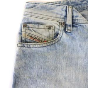 DIESEL ROMBEE デニムパンツ ジーンズ ブリーチ加工 ブルー