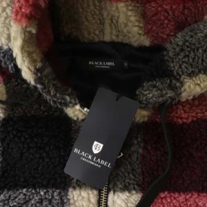 BLACK LABEL CRESTBRIDGE フリースジャケット チェック M レッド