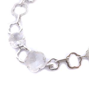 SWAROVSKI ネックレス cherry blossom シルバー色