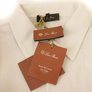 Loro Piana ポロシャツ 長袖 イタリア製 タグ付き L ベージュ