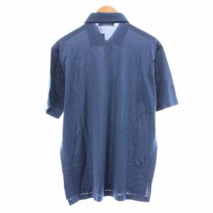 Loro Piana ポロシャツ 半袖 スリット L 青