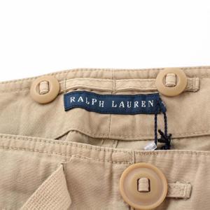 RALPH LAUREN カーゴパンツ 腰紐 ジッパーフライ ミリタリー 3F L ベージュ