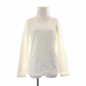 カットソー Tシャツ タートルネック 長袖 S ホワイト
