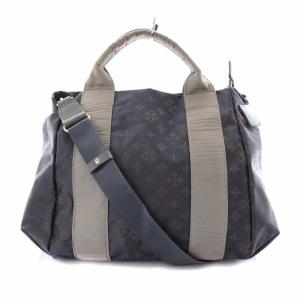 russet ハンドバッグ ショルダーバッグ 2way 総柄 ナイロン ネイビー ベージュ