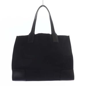 TORY BURCH トートバッグ ハンドバッグ ロゴ ナイロン レザー ブラック