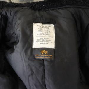 ALPHA INDUSTRIES INDUSTRIES N-2B フライトジャケット ジップアップ フェイクファー USA製 グレー