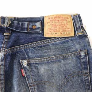 Levi's 37201-003 501XXC デニムパンツ ダメージ加工 USA製 W32 L36 L ブルー 