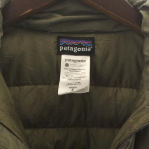 Patagonia 2011年製 Down Sweater Jacket ジップアップ ロゴ カーキ 84673FA11