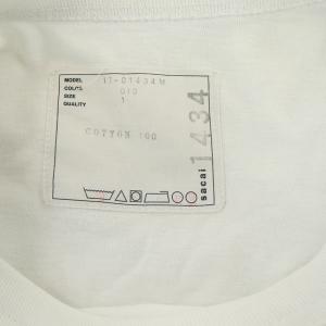 sacai 2017年製 Tシャツ 半袖 胸ポケット クルーネック コットン 1 白 ホワイト