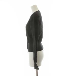 Acne Studios カットワーク カーディガン ニット 長袖 イタリア製 XS 黒 ブラック
