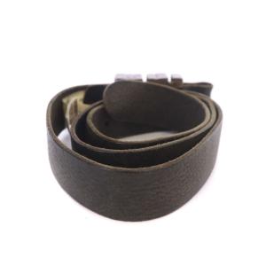 DIESEL ロゴ プレート ベルト レザー 黒 ブラック