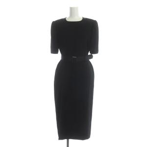 GIVENCHY HI FORMAL セットアップ ノーカラージャケット ワンピース ロング ベルト付 ブラック