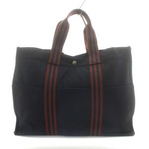 フールトゥ トートバッグ ハンドバッグ A4可 キャンバス 紺 ネイビー 茶色 ブラウン