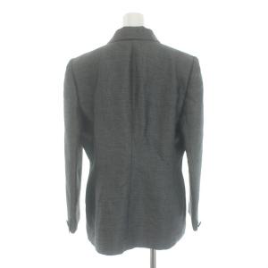 GIVENCHY ヴィンテージ テーラードジャケット 大きいサイズ ウール混 44 XL グレー