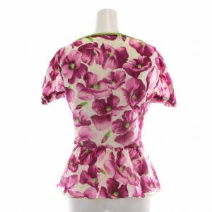 DOLCE&GABBANA Tシャツ カットソー 花柄 40 ピンク