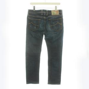 JACOB COHEN J688 COMF デニム ジーンズ ボタンフライ ハラコパッチ 32 L 紺 ネイビー