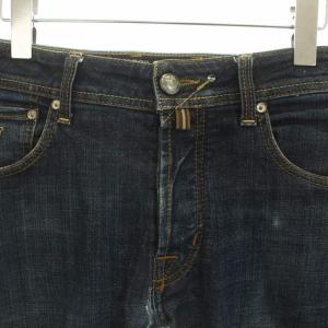 JACOB COHEN J688 COMF デニム ジーンズ ボタンフライ ハラコパッチ 32 L 紺 ネイビー