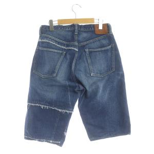 FULLCOUNT × マイン MYne デニムショーツ ハーフパンツ ジーンズ 赤耳 ボタンフライ L 青 ブルー