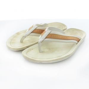 LOUIS VUITTON ビーチサンダル ビーサン トングサンダル サンダル ラバー UK6 24.5cm アイボリー