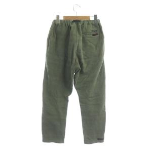GRAMiCCi DENIM DUNGAREE インレイ裏ボーダー GRAMICCI イージー パンツ スウェット 近年モデル 01 カーキ