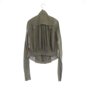 Rick Owens OLMAR and MIRTA ジャケット ブルゾン シフォン 切替 カットオフ I42 茶 ブラウン