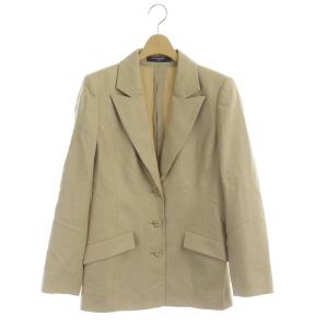 テーラードジャケット カシミア混 3B 総裏地 9AR ベージュ