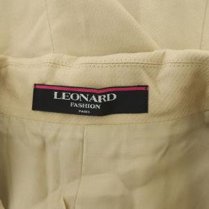 LEONARD テーラードジャケット カシミア混 3B 総裏地 9AR ベージュ