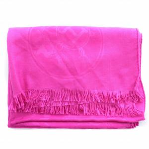 HERMES ニューリブリス ストール カシミヤ シルク混 ピンク