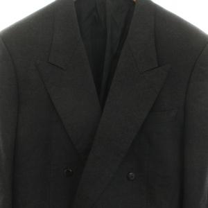 GIVENCHY スーツ テーラードジャケット ヴィンテージ ダブル ウール グレー