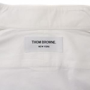 THOM BROWNE Yシャツ ワイシャツ 長袖 ボタンダウン 1 S 白 ホワイト