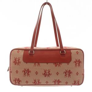 KEITA MARUYAMA ハンドバッグ 総柄 シルバー金具 赤 レッド