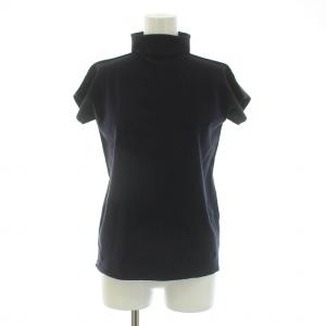 カットソー 半袖 ハイネック ストレッチ 2 M 紺 ネイビー