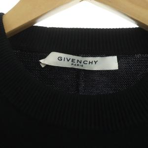 GIVENCHY 2016SS Star sweater ニット 長袖 スターライン メッシュ ワッペン ブラック