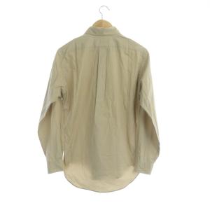 RALPH LAUREN CLASSIC FIT ボタンダウンシャツ 長袖 ロゴ刺繍 コットン M ベージュ