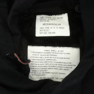 HOUSTON モッズコート ジップアップ ボアライナー付 M-R 黒 ブラック